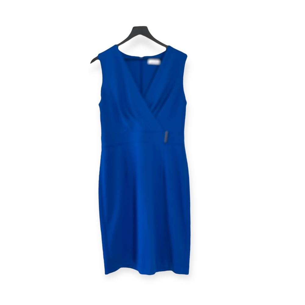 Calvin Klein sleeveless royal blue dress